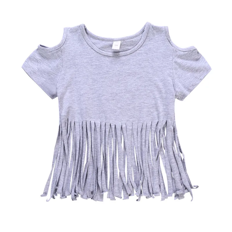 Bébé Vêtements Infantile Enfants Filles T-Shirt Tops À Manches Courtes Coton Gland Chemise Enfants Filles Doux Gilet Vêtements D'été Un Pcs Pour 1-4T