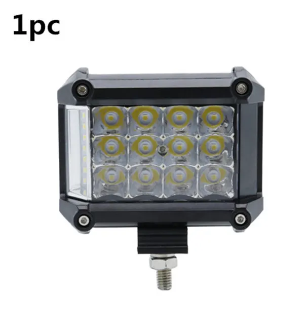 4PCS Phare de Travail à LED 3 Pouces 48W Projecteur LED Voiture Feux  Antibrouillard LED Longue