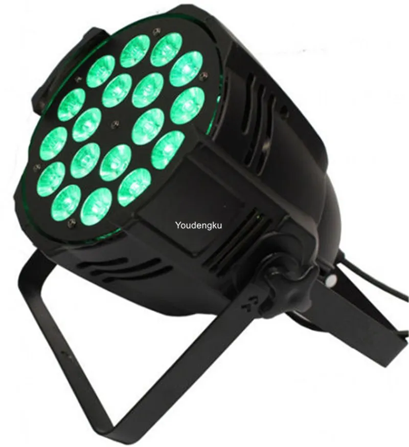 6 sztuk Chiny LED Par 64 Can 18x10watt LED PAR RGBW DMX PAR może lekki