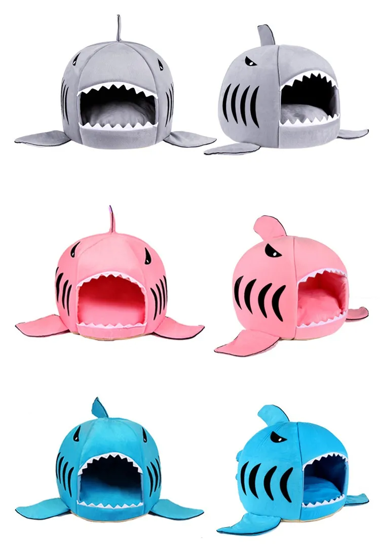 pet supplies shark mouth detachable pet house dog accessories dog bed Tiddy Bichon little dog cat house