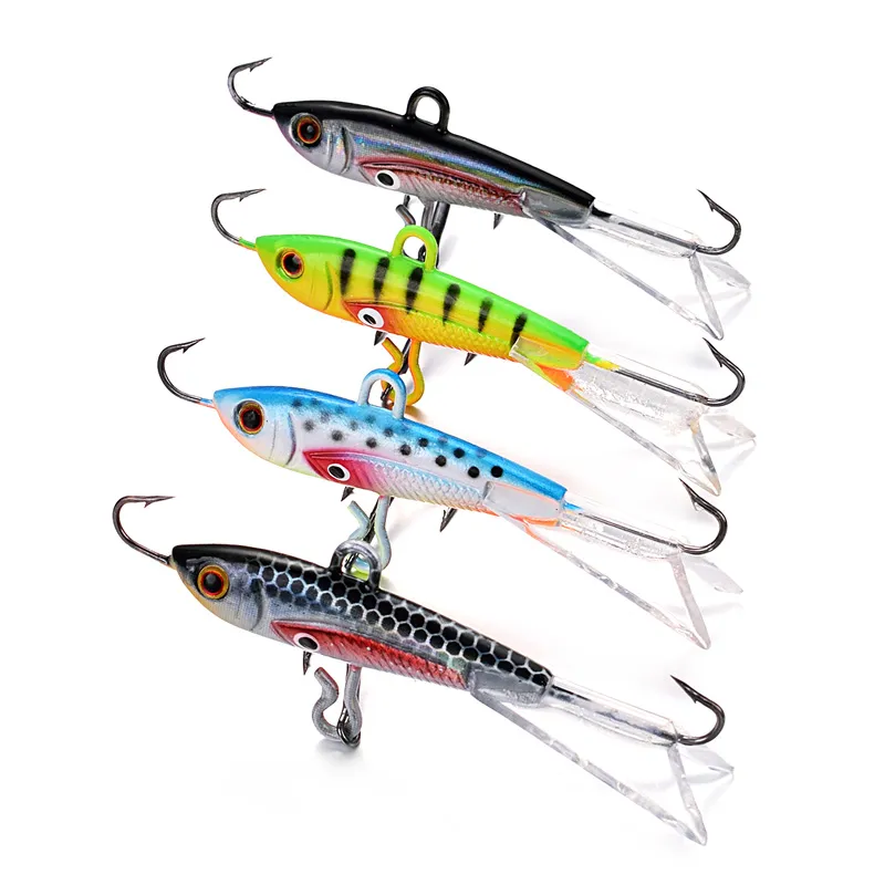 BOX 6 Modeller Vinterisfiske betar Artificial Metal Bait Ice Jig Mini Lead Lures Fishing Jigging Hard Lure Set2180518