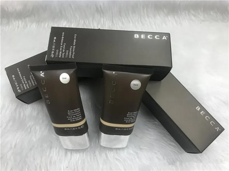 In magazzino!!! Makeup Becca Foundation Ever Matte Shine Proof Foundation Sand e Shell BB Cream dropshipping 