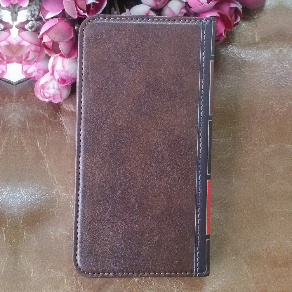 Flip Leather Cell de téléphone pour l'iPhone 7Plus 8 Plus portefeuille Retro Bible vintage livre Business Pouch1416269