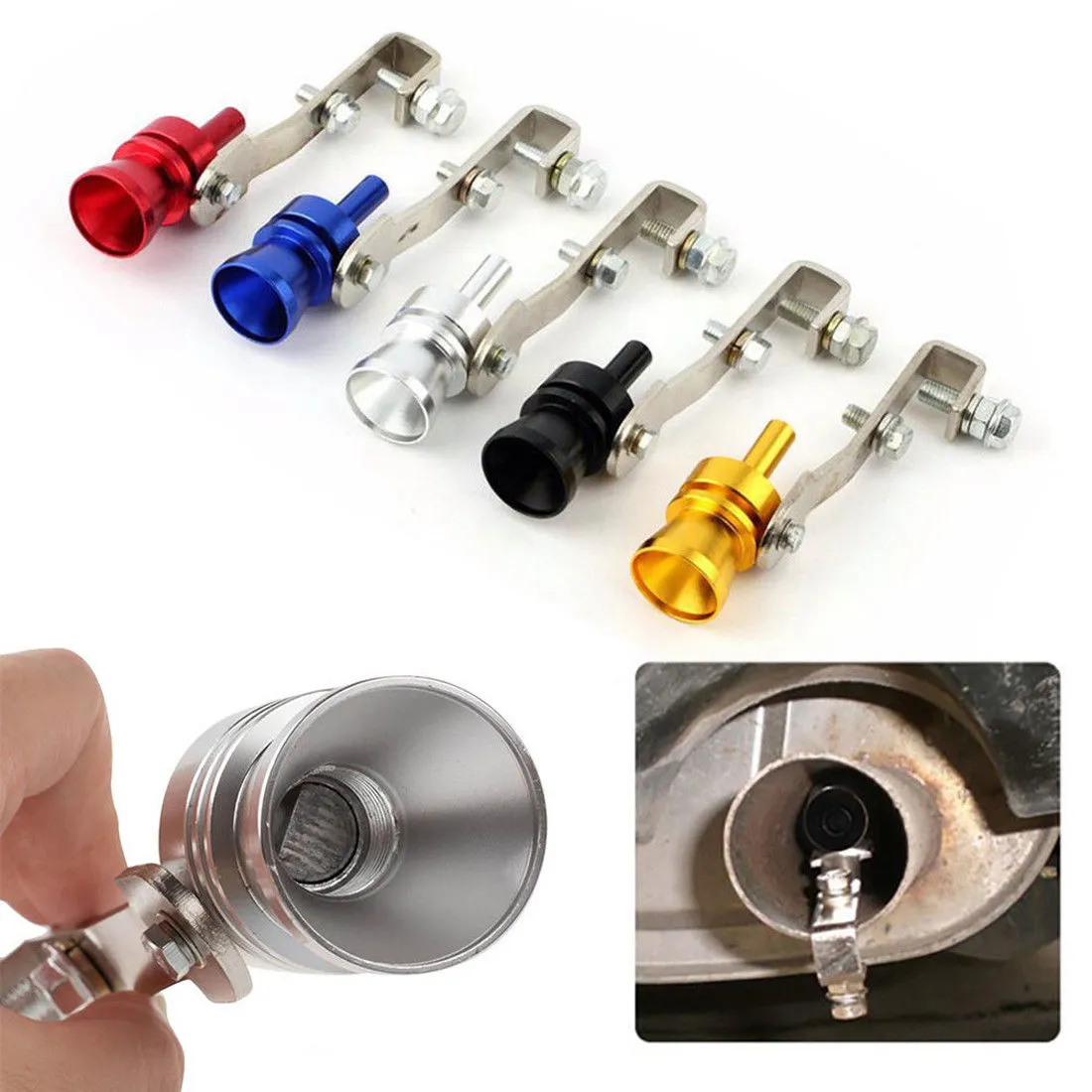 Car Turbo Whistle Sound Exhaust Pipe Muffler Pipe Simulator Sound Tip