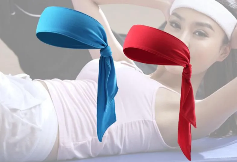 Mężczyźni Kobiety Fitness Headband Outdoor Sport Siłownia Fajne Bandanas Headwear Unisex Antiperspirant Absorbuj Hairband 2018