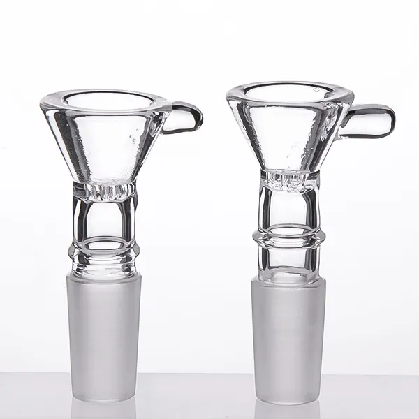 Comb Screen Glass Bowl with 14mm male joint Glass Bowl Herb Holder for Silicone Water pipe 687