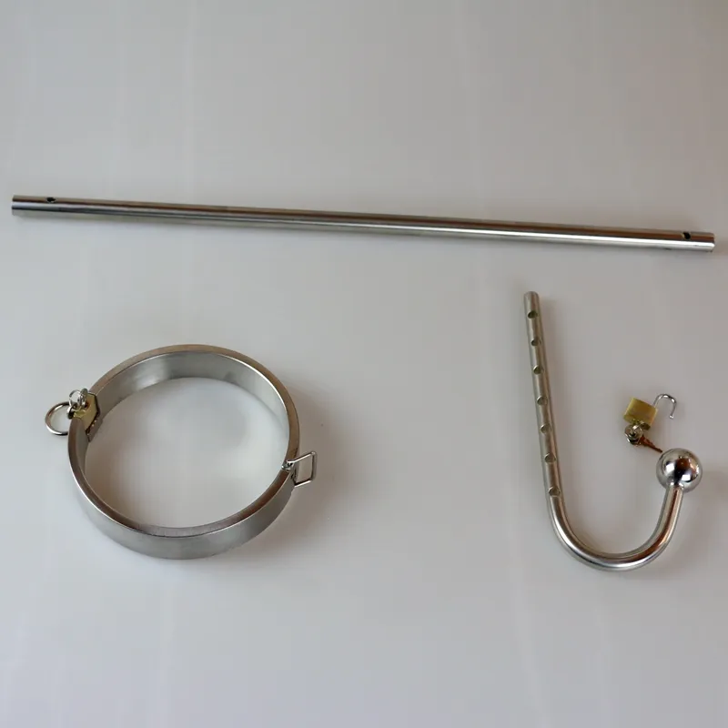 Stainless Steel Anal Hook Metal Collar Bondage Slave Anus Butt Plug In Adult Games For Couples Fetish Sex Toys For Women Men Gay