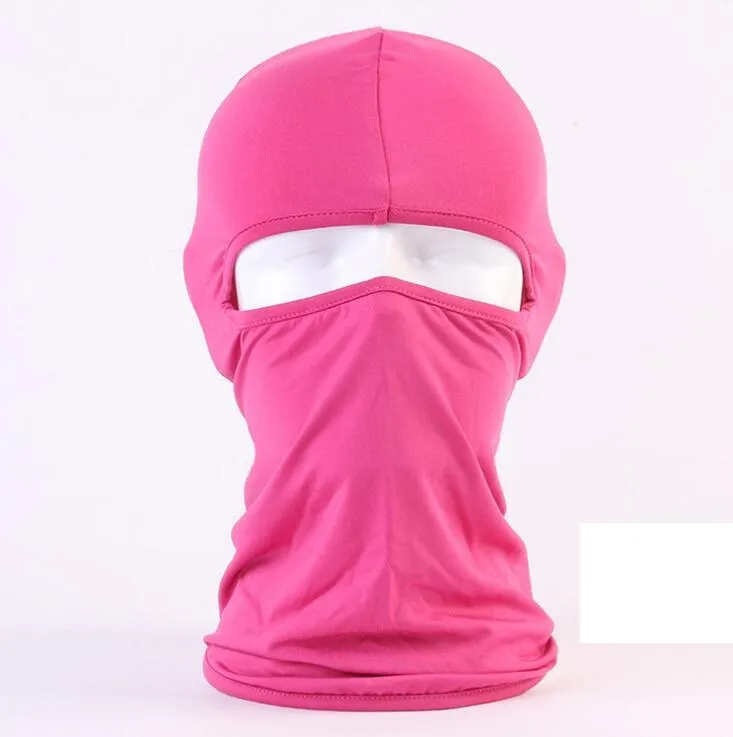 Hurtownie Ochrony Outdoor Full Face Spandex Balaclava Nakrycia głowy Ski Neck Maski na rowerze Motocykl Maska Maska Taktyczna Kaptur