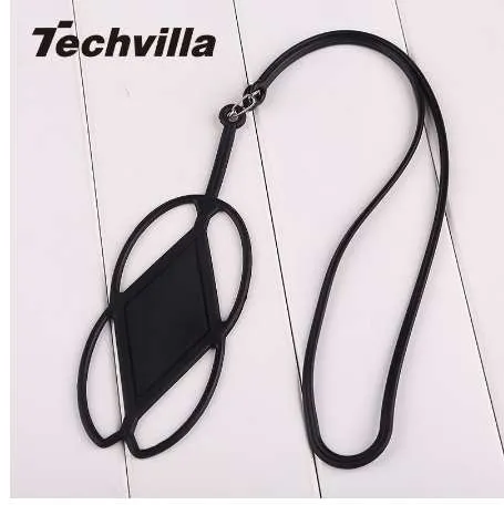 휴대 전화에 대 한 Techvilla 실리콘 끈 케이스 커버 홀더 슬링 목걸이 스트랩 편리한 고품질