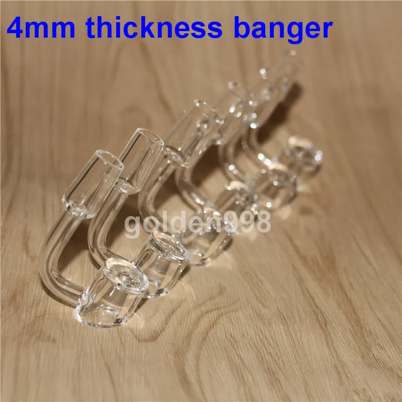 smoking 4mm thick club banger domeless quartz nail 10mm 14mm 18mm male female 90 45 Degrees 100% real Quartz Bangers Nails