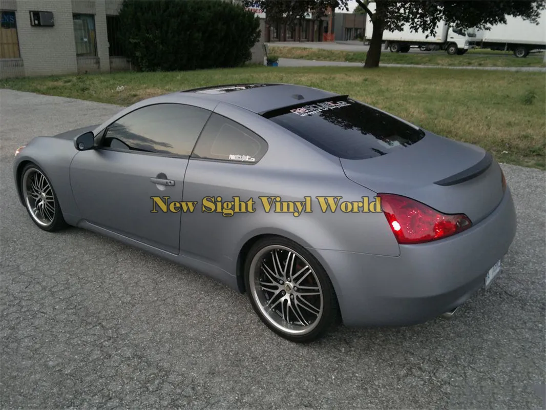 Gunmetal Grey Matte Vinyl Wrap Anthracite Air Bubble Grey Metallic Matt Film fordon Inslagstorlek 1 52 30M ROLL3234