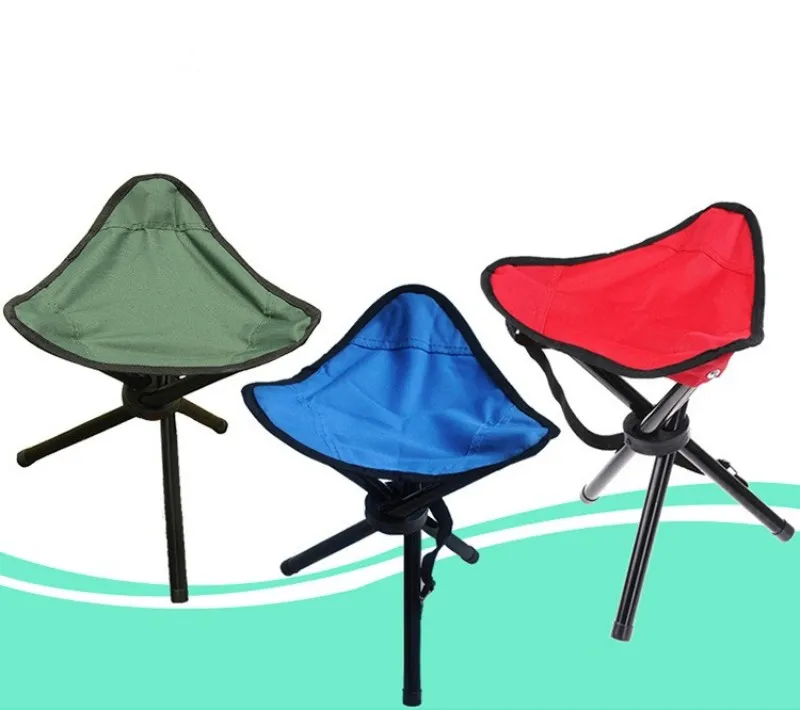 Three Legged Stool For Outdootr Camping Hiking Folding Chair Seat Easy To Carry Thicken Fishing Stools Factory Direct 9at B2875616