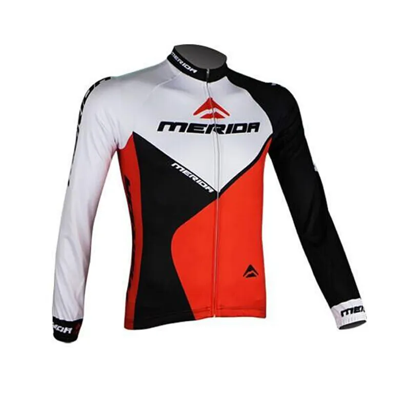 Merida Team Cycling Długie Rękawy Jersey Moda Na Zewnątrz Wysokiej Jakości MTB Ropa Ciclismo Rower Sportwear Hurtownie C2913