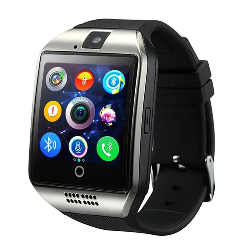 Smart Watches Q18 Bluetooth Smartwatch for Apple iPhone IOS Samsung Android Phone with SIM Card Slot Wristbands Smart Watch