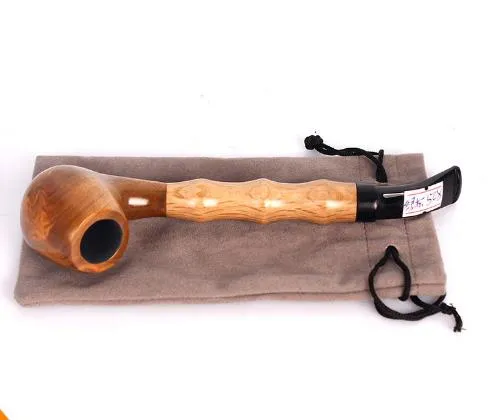 Pipe en bambou, poteau en bois de santal vert, seau droit, amovible et lavable, passe pour fumer