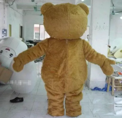 Haute qualité ours en peluche mascotte Costume dessin animé déguisement rapide adulte taille289v