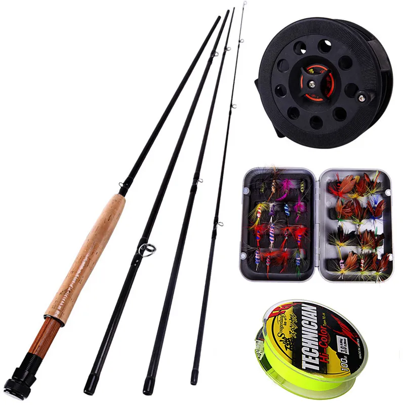Sougayialng 8.86FT Collapsible Fly Fishing Rod Set With Fly Reel And Lure  Box #5/6 Fly Rod And #7M Combo Tackle From Walon123, $68.6