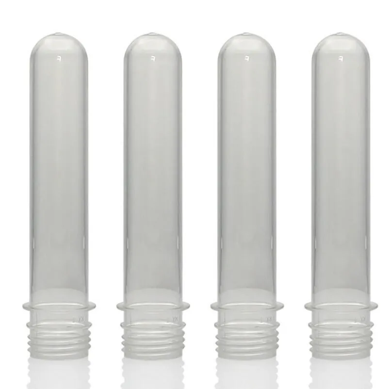 40ml Mini Transparent Mask Bath Salt Test PET Tube 40cc Empty Clear Plastic Cosmetic Tube With Aluminum Cap LX1106