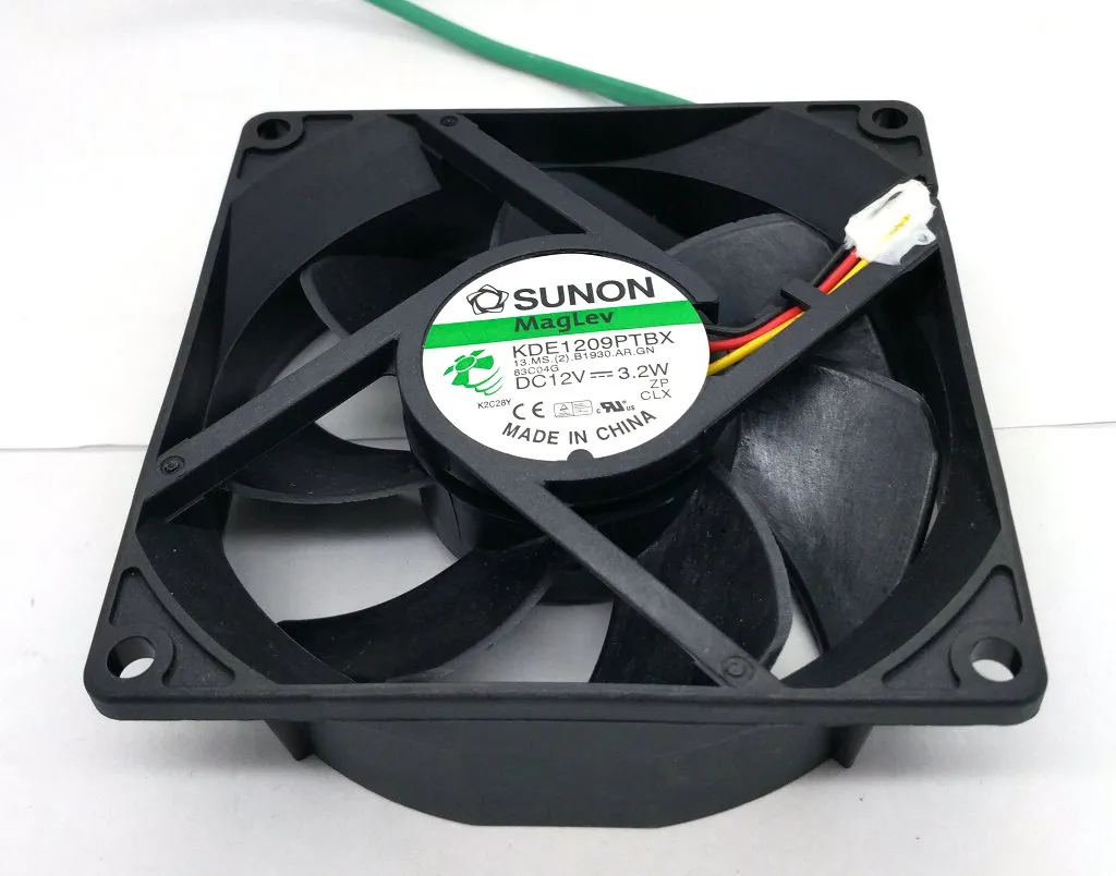 Neues Original SUNON KDE1209PTBX DC12V 3,2W AR. GN 90*90*25MM 9CM Alarmsignal Projektor Lüfter