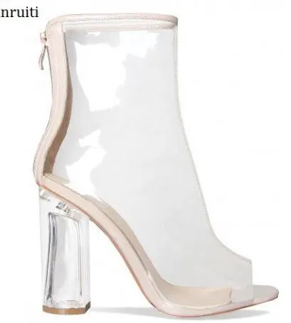 Sweaty Feet Clear Perspex Boots Sweaty Feet In Clear Shoes Top