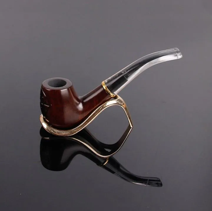 New ebony carved white tail ebony pipe practical smoking accessories