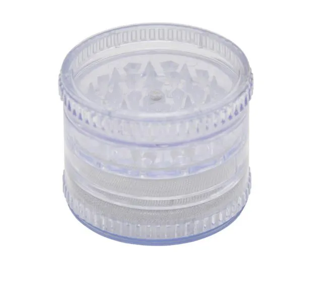プラスチックスモークグラインダー4層直径61 mmスモークグラインダー耐久性のある便利な透明