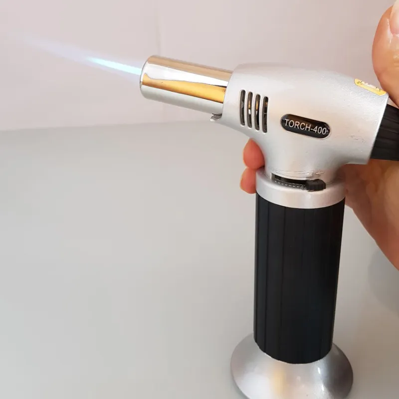 1300C Butane Scorch Torch Jet Flame Lighters Chef Cooking Refillable Adjustable Flame Kitchen Lighter Spray Gun Picnic Tool WX9-646