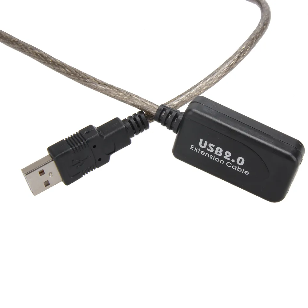 슈퍼 스피드 USB 2.0 확장 케이블 5m/10m/15m/20m 리피터 수컷에서 여성 M/F 내장 IC 이중 차폐 고품질