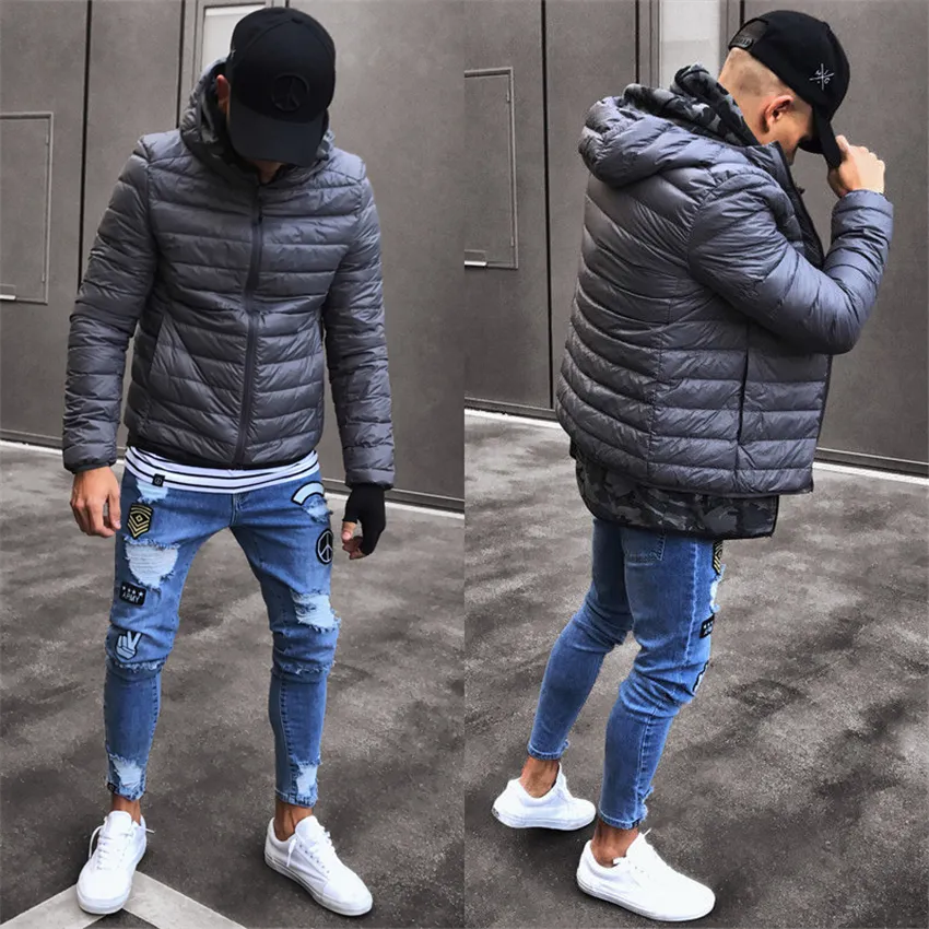 2018 Hombres Pantalones Vaqueros Rasgados Con Estilo Biker Skinny Slim Straight Frayed Denim Pantalones Nueva Moda Skinny Jeans Hombres Streetwear De 14 72 DHgate
