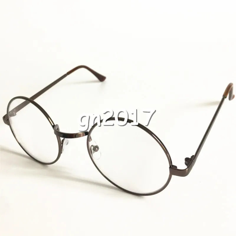 Fashion Women & Men Retro Glasses Round Frame Eyeglasses Radiation Protective Goggles Spectacles Couple Eyewear