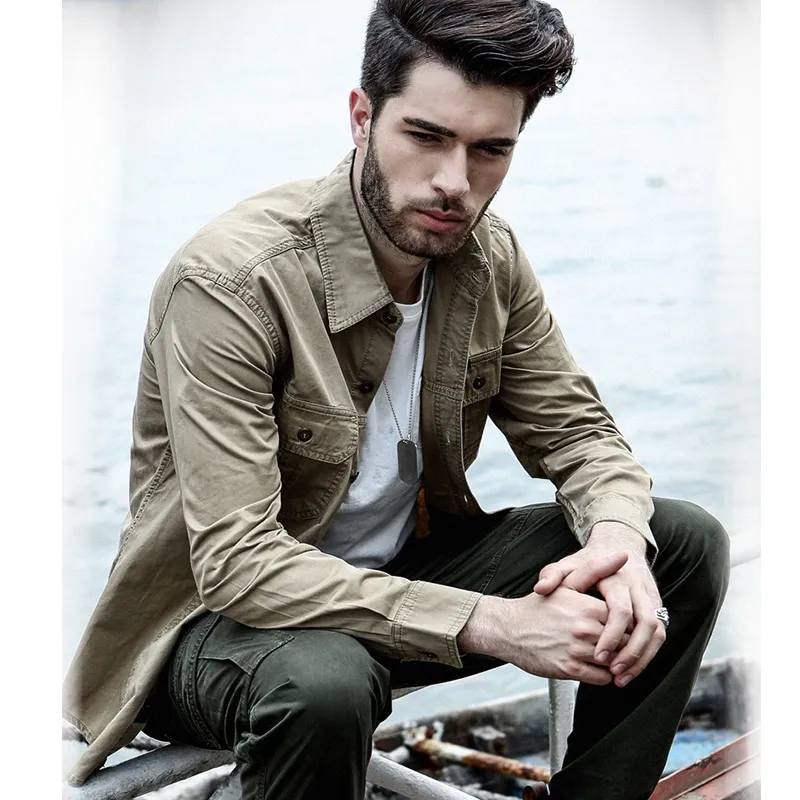 Camisas estilo best sale militar para hombre