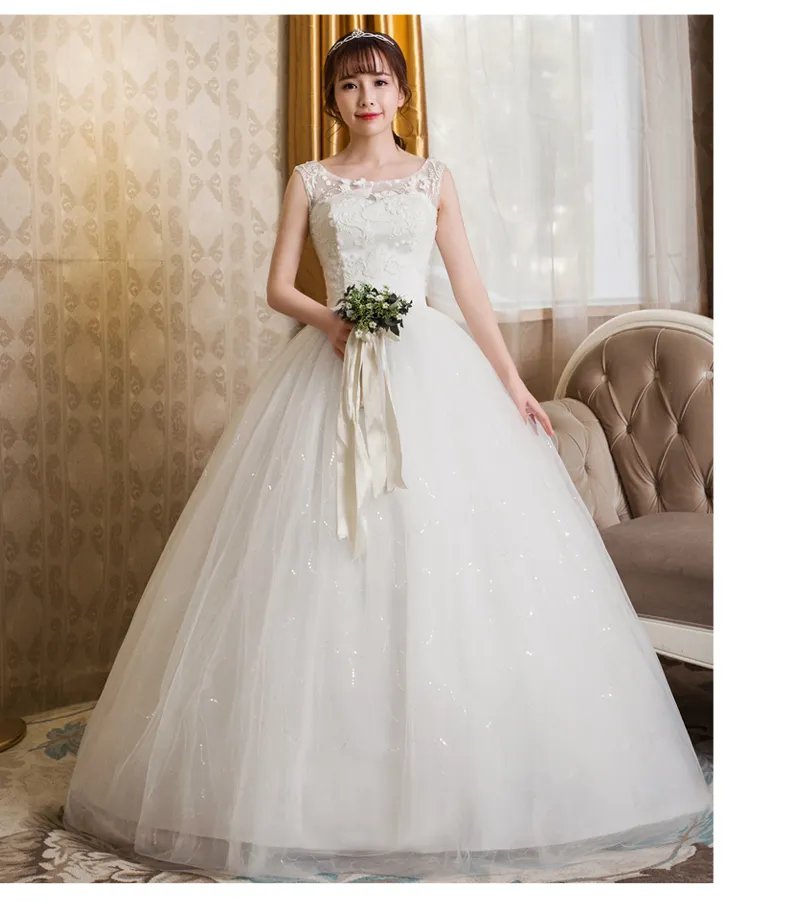 Velnosa Real Photo chep New Fashion Lace 3D Fiore abito da sposa 2017 Sweetheart Plus size Abito da ballo sposa vestido de noiva