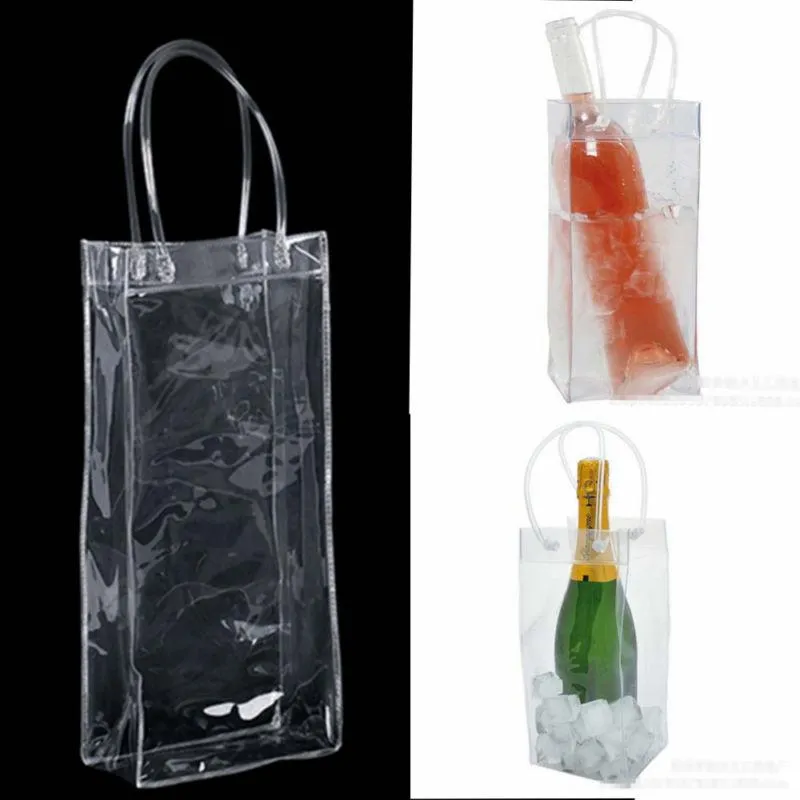 Borsa Wine regalo Birra secchio champagne Drink Ice Bag Bottiglia del dispositivo di raffreddamento refrigeratore pieghevole Carrier favore Festival regalo Borse