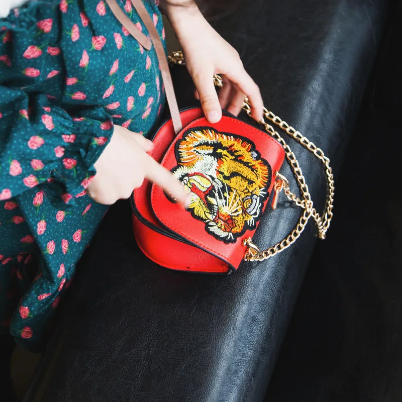 Детские дизайнерские сумки прекрасный милый тигр головной мини-кошельки на ремневые сумки подростки девушки конфеты мешок мешок рождественские подарки для детей