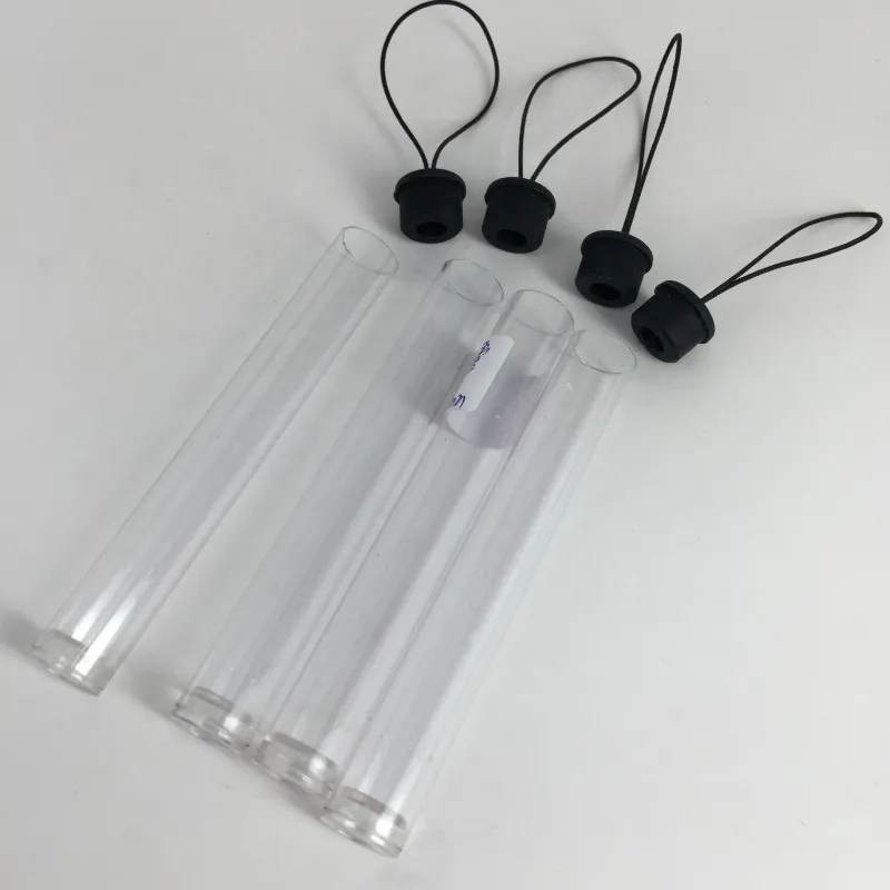 2018 Ny design PP Tube Plast Clear Förpackning med snodd för alla .5 / 1,0 ml Vaporizer Penpatroner
