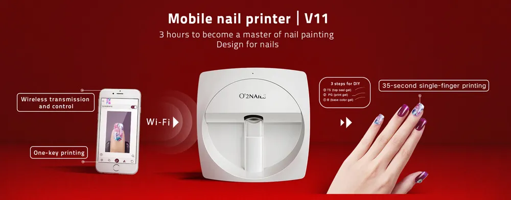 Impresora De Arte De Uñas Móvil Digital - Mini Impresora De Uñas 3D Control  De Máquina De Pintura De Uñas Portátil a Través De App Móvil Gratuito,Pink  : : Belleza