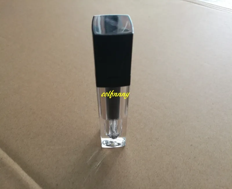 100 шт. / лот 6 мл клюв моделирование квадрат пустой блеск для губ трубки 6 г пластик бальзам для губ бутылка губная помада косметический контейнер C53141