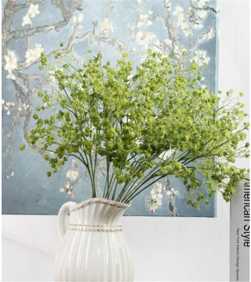 웨딩 홈 호텔 파티 장식 6 색에 대 한 고품질 DIY 인공 아기의 호흡 꽃 Gypsophila 가짜 실리콘 공장