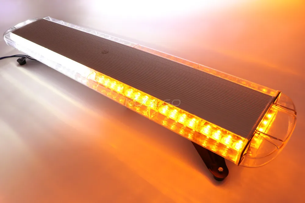 ROUTEKING Barre Lumineuse Stroboscopique D'Urgence 2 X 42,7 Cm - 23 Modes Flash - Avec 6 Ventouses - Pour Pare-Brise Voiture