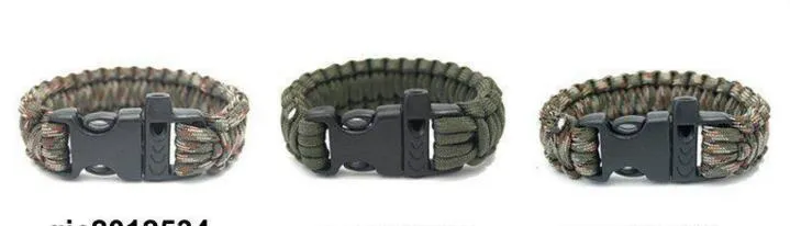 Paracord Seven Core Regenschirm Seil Weben Überlebenspfeife Flucht Notfall Regenschirm Seil Armbänder