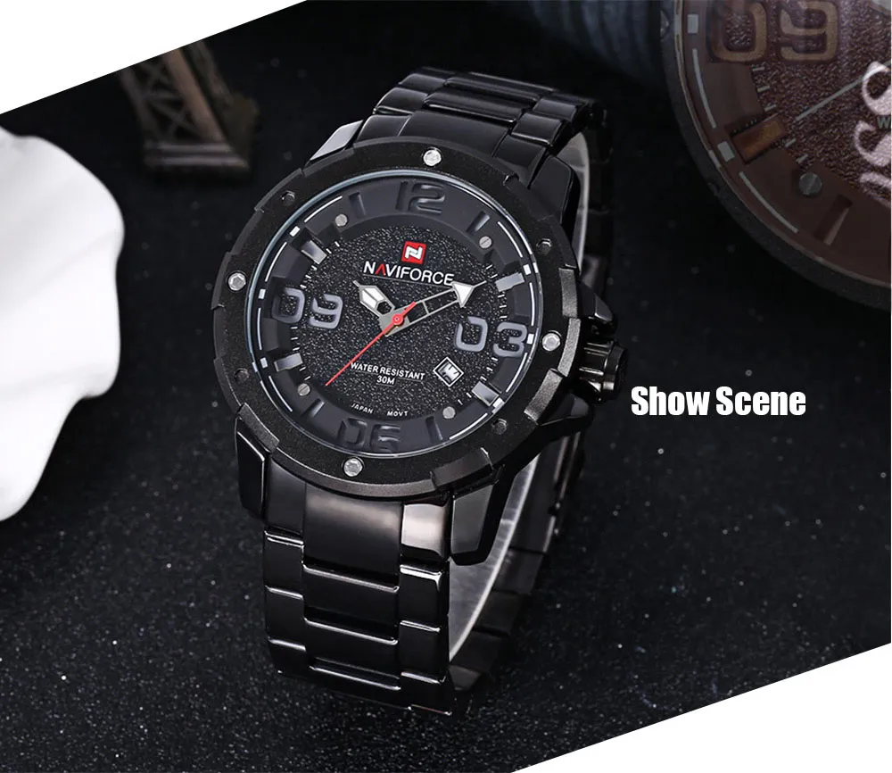 NAVIFORCE 9078 Watches Men Top Brand Military Sports Watches