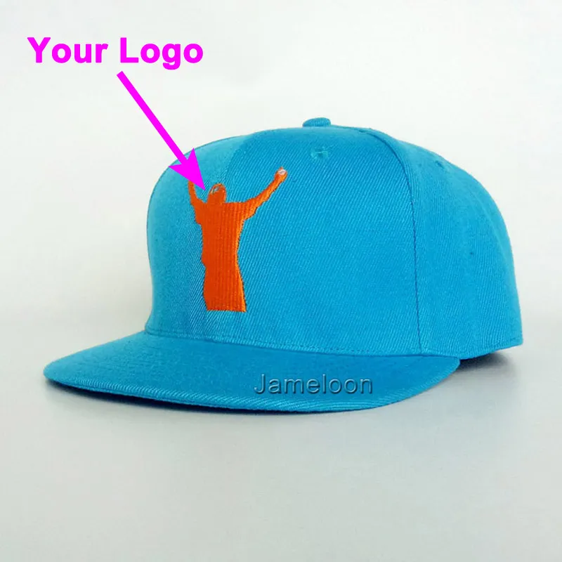 Flickor Cap Child Hat Flat Brim Custom Barn Storlek Tennis Sport Baseball Utomhus Resor Tour 3D Broderad Logo Small MOQ