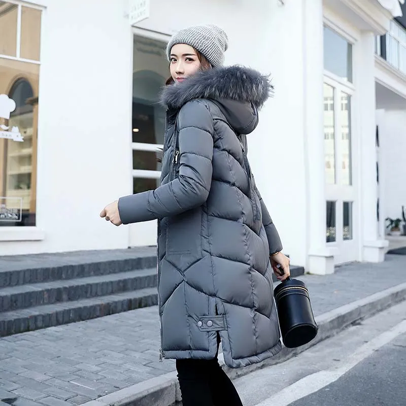 Long womens padded jacket on sale