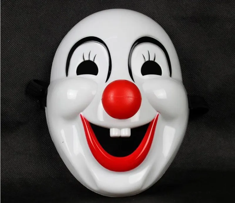 Halloween jester jolly mask festiv fest leveranser venetianska mardi gras masker för maskerade bollar pvc full ansikte mens clown mask