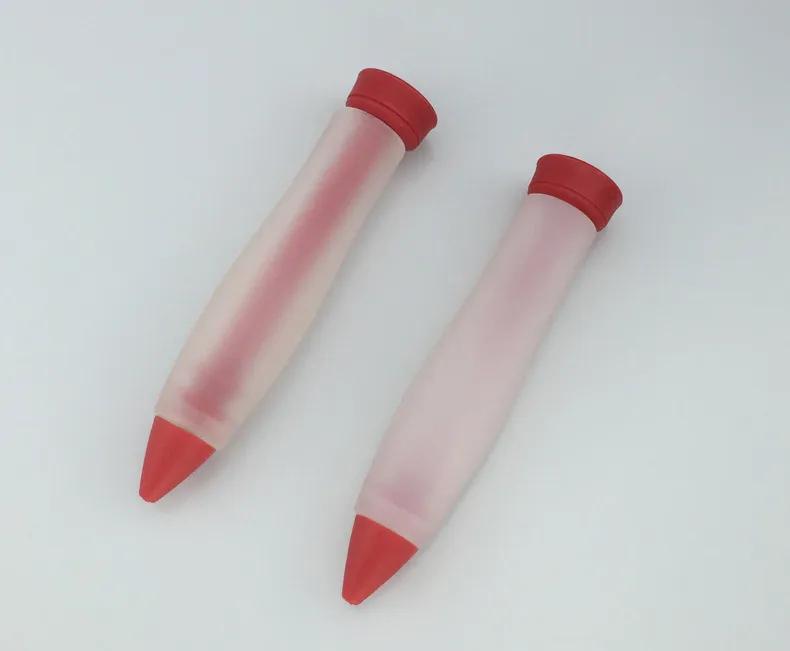 Stylo d'Écriture Silicone Gâteau Silicone Stylo Glaçage Pâtisserie Stylo  Silicone Pour Chocolat Décoration 2Pcs