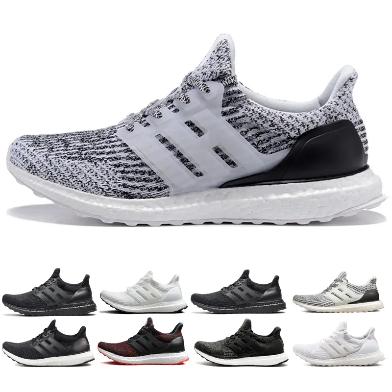 gros pas cher 3.0 4.0 chaussures de course Oreo CNY triple noir blanc primeknit ultra coureur hypebeast sport baskets chaussure homme