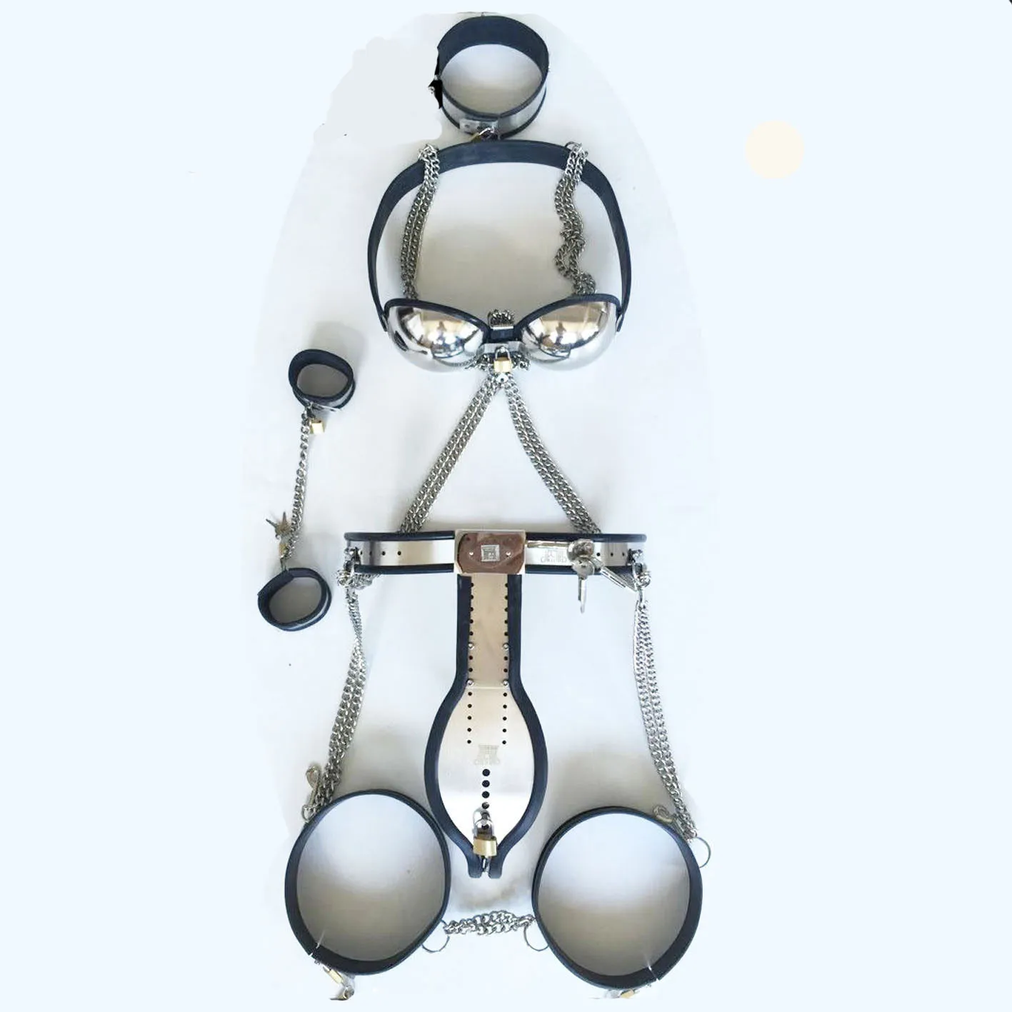 Male Chastity Belt Bdsm Men Slave Collar Set... From Youmvp, $172.74
