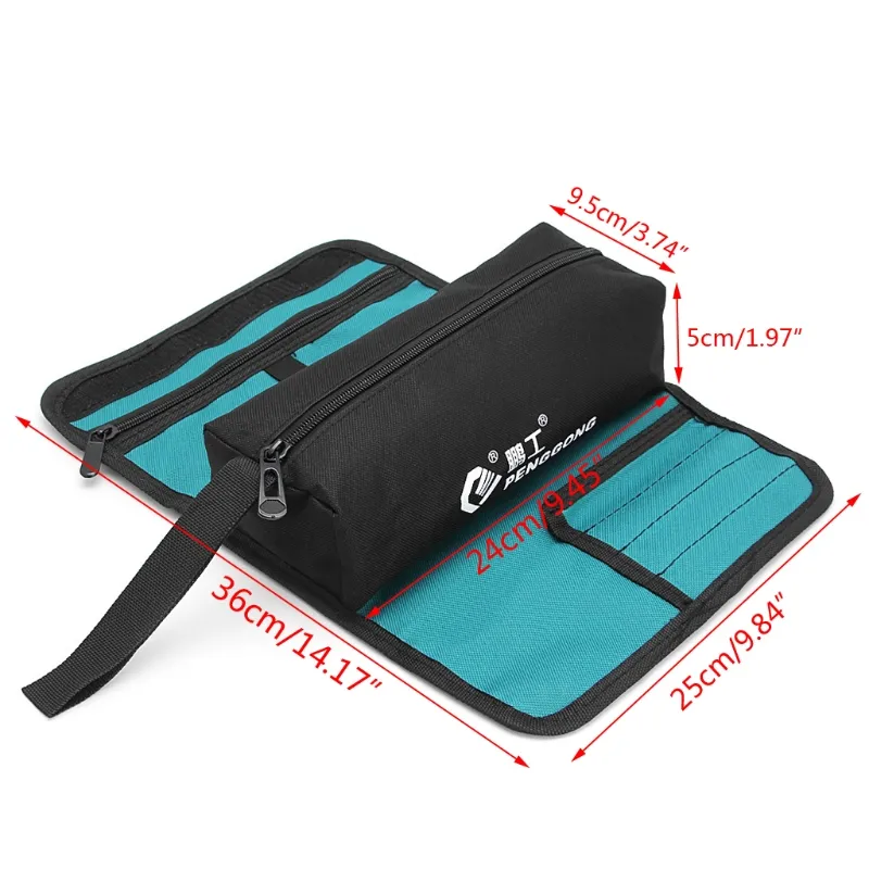 Waterproof Oxford Canvas Utility Clc Electrician Tool Bag With Strip