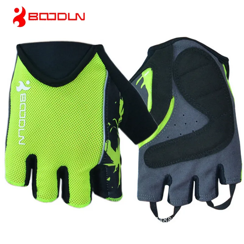 BOODUN Men's Riding Sports Gloves Comfortable Half Finger Gloves Rode Or Mountain Bike Breathable Cushioning Mitten For Cycling/Hiking