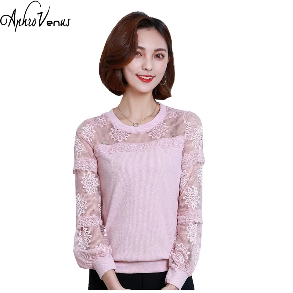 Blusas Mujer De Moda Blusa Mujer Elegante Encaje Camisa Hollow Out Floral Blusa Elegante Cuello Tops Mujer Para Woek 2018 De 15,8 | DHgate